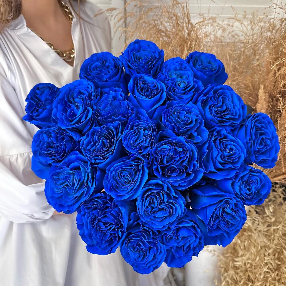 Букет из 23 синих роз Эквадор